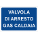 Valvola di arresto gas caldaia