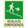Scala di emergenza Destra Basso verticale luminescente