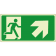 Uscita di emergenza salita a destra orizzontale luminescente