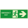 Emergency exit destra orizzontale luminescente