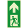 Uscita di emergenza freccia direzione calpestabile luminescente