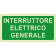 Interruttore elettrico generale orizzontale luminescente