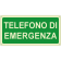 Telefono di emergenza orizzontale luminescente