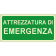 Attrezzatura di emergenza orizzontale luminescente