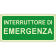 Interruttore di emergenza orizzontale luminescente