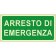 Arresto di emergenza orizzontale luminescente