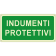 Indumenti protettivi orizzontale luminescente