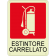 Estintore carrellato verticale luminescente