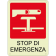 Stop di emergenza luminescente