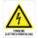 Tensione elettrica pericolosa verticale