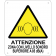 Attenzione zona con livello sonoro superiore a 85 db verticale