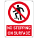 No stepping on surface
