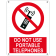 Do not use portable telephones