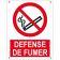 Defense de fumer