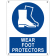 Wear foot protectors