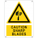 Caution sharp blades