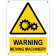 Warning moving machinery