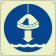 Calare zattera di salvataggio in acqua - Lower liferaft to water quadrato luminescente