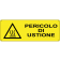 Pericolo di ustione orizzontale