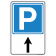 Parcheggio freccia dritto