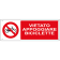 Vietato appoggiare biciclette orizzontale
